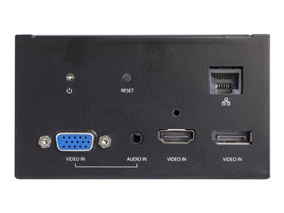 StarTech.com Audio / Video Module for Conference Table Connectivity Box - Support de fixation - RJ-45, mini-téléphone 3,5 mm, HDMI, DisplayPort, VGA - noir - pour P/N: BEZ4MOD, BOX4MODULE