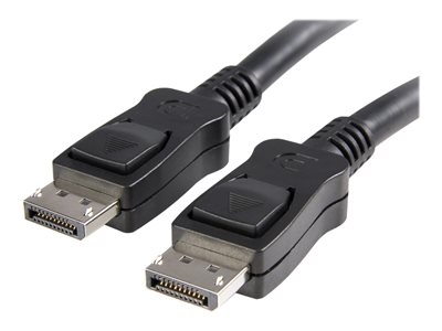 StarTech Câble certifié DisplayPort 1.2 de 3 m avec verrouillage - Cordon DP vers DP avec support HBR2 - M/M - DisplayPort 4K - Câble DisplayPort - DisplayPort (M) pour DisplayPort (M) - 3 m - verrouillé, moulé - noir
