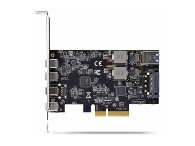 StarTech.com Carte PCIe USB à 5 Ports, USB 3.2 10Gbps, 4x USB-C/1x USB-A - Adaptateur USB - PCIe 3.0 x4 - USB-C 3.2 Gen 1 x 4 + USB 3.2 Gen 1 x 1 - noir