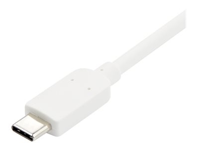 StarTech.com USB C HDMI - Adaptateur USB-C vers HDMI - 4K 60 Hz - USB Power Delivery - Convertisseur USB Type-C - M/F - Blanc - Adaptateur vidéo externe - USB-C - HDMI - blanc