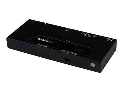 StarTech.com Commutateur / Switch vidéo HDMI à 2 ports - Commutation automatique et prioritatire - Boîtier de partage HDMI 2 ports - 1080p - Commutateur vidéo/audio - de bureau - pour P/N: SVA12M2NEUA, SVA12M5NA