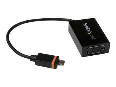 StarTech.com SlimPort Convertisseur vidéo Slimport / MyDP vers VGA - Adaptateur Micro USB vers VGA pour HP Chromebook 11 - M/F - Noir - 1080p - Adaptateur vidéo externe - SlimPort - D-Sub - noir