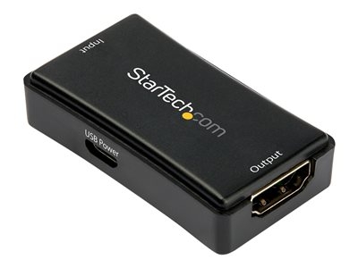 StarTech.com Prolongateur video HDMI 4K 60Hz jusqu'a 14 m - Alimente par USB - Son surround 7.1 (HDBOOST4K2) - Prolongateur audio/vidéo - HDMI - jusqu'à 14 m
