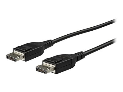 StarTech Câble Optique Actif  DisplayPort 1.4 - 8K 60Hz - HDPC 2.2 - HBR3 - Avec Connecteurs à Verrouillage- M/M - 15m (DP14MM15MAO) - Câble DisplayPort - DisplayPort (M) verrouillé pour DisplayPort (M) verrouillé - DisplayPort 1.4 - 15 m - support 8K, Active Optical Cable (AOC) - noir