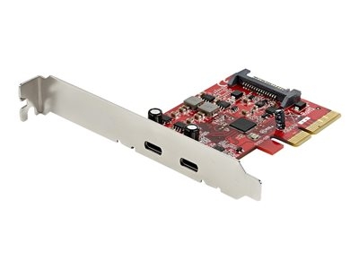 Startech Carte PCI Express USB 3.1 à 2 ports USB-C - Jusqu'à 10 Gbps - Adaptateur USB - PCIe 3.0 x4 profil bas - USB-C 3.1 Gen 2 x 2 - pour P/N: S252BU313R