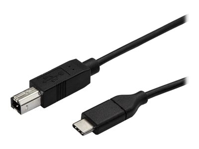 StarTech.com Câble USB C - 50 cm - USB-C vers USB-B - Câble imprimante - USB 2.0 - Cordon USB Type-C - Câble imprimante USB C - Câble USB - USB-C (M) pour USB type B (M) - Thunderbolt 3 / USB 2.0 - 50 cm - noir