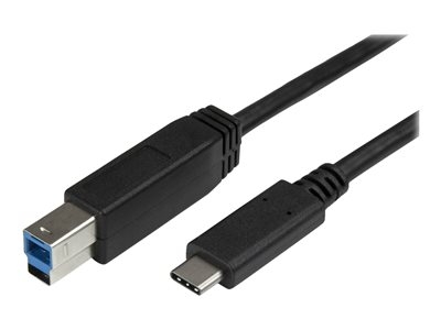 StarTech Câble USB-C vers USB-B de 2 m - Cordon USB Type-C vers Type-B pour imprimante - M/M - USB 3.0 - Câble USB - USB-C (M) pour USB Type B (M) - USB 3.1 Gen1 - 2 m - pour P/N: HB30C5A2CSC, HBS304A24A, SV231DHU34K6, SV231HU34K6, SV231QDPU34K, SV431HU34K6