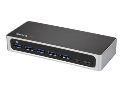 StarTech.com Hub USB-C à 7 ports avec alimentation externe - Concentrateur USB Type-C vers 5x USB A et 2x USB-C - USB 3.0 - Concentrateur (hub) - 5 x SuperSpeed USB 3.0 + 2 x USB-C - de bureau