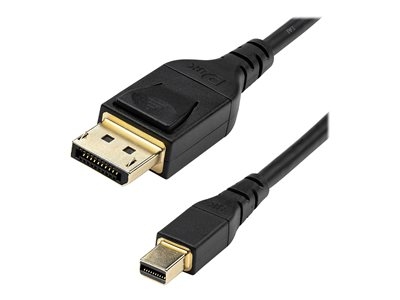 StarTech.com Câble 1m certifié VESA mDP vers DP 1.4 8K 60Hz HBR3 HDR 4K - Câble DisplayPort - Mini DisplayPort (M) verrouillé pour DisplayPort (M) verrouillé - DisplayPort 1.4 - 1 m - support 8K - noir
