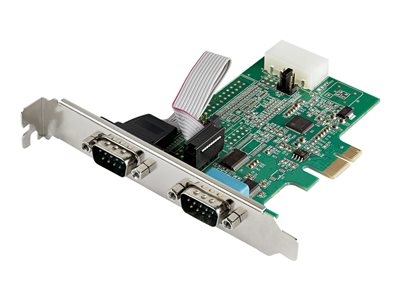 Startech Carte adaptateur PCIe serie RS232 - 2 ports - 16950 UART - Adaptateur série - PCI Express x1 - RS-232 x 2