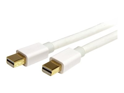 StarTech.com Câble Mini DisplayPort 1.2 de 2m - Cordon Mini DP vers Mini DP avec support HBR2 - M/M - Mini DisplayPort 4K - Blanc - Câble DisplayPort - Mini DisplayPort (M) pour Mini DisplayPort (M) - 2 m - blanc - pour P/N: CDP2MDP, CDP2MDPEC, CDP2MDPFC, CDPVDHDMDP2G, CDPVDHDMDPRG, CDPVDHDMDPSG, CDPVDHMDPDP