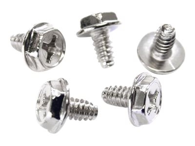 StarTech.com Vis de remplacement 6 mm nº 6-32 pour assemblage d'ordinateur - Kit de visserie - argent - 0.6 cm (pack de 50) - pour P/N: PCSCREWKIT