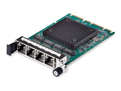 Startech 4-Port RJ45 Gigabit OCP 3.0 Server Network Card, Intel I350 - Adaptateur réseau - OCP 3.0 - Gigabit Ethernet x 4 - argent, vert - pour P/N: 45PATCH10BK, 45PATCH6BK, N6PATCH10BK, N6PATCH5BK, N6PATCH5BL