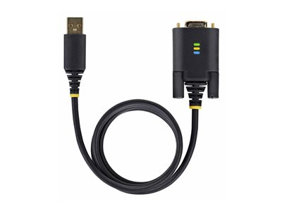 StarTech.com 6.6ft/2m USB to Null Modem Serial Adapter Cable, FTDI, RS232 - Câble USB / série - USB (M) pour DB-9 (F) - 2 m - noir