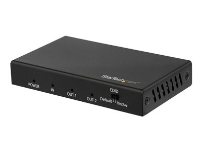 StarTech.com Répartiteur HDMI 1 entrée 4 sorties - Splitter HDMI 2.0 à 2 ports - 4K Ultra HD (UHD) 60 Hz - 1080p - 720p - Compatible HDR - Répartiteur vidéo/audio - 2 x HDMI - de bureau - pour P/N: ST121HD20FXA
