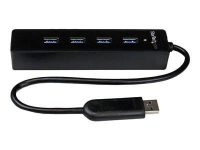 StarTech.com Hub USB 3.0 4 ports - Hub USB3 Externe Portable avec câble intégré - Concentrateur USB 3.0 - 4x USB A (F) 1x USB A (M) - Concentrateur (hub) - 4 x SuperSpeed USB 3.0 - de bureau - pour P/N: FCREADMICRO3, MSDREADU3CA