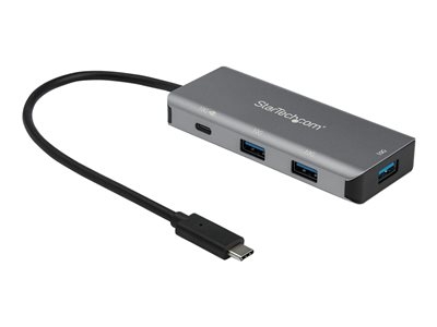 StarTech.com Hub USB-C a 4 ports avec PD 100 W - 3 ports USB-A, 1 port USB-C - 10 Gbps - Cable hote integre de 25 cm (HB31C3A1CPD3) - Concentrateur (hub) - 1 x USB-C + 3 x USB 3.1 - de bureau - pour P/N: PEXUSB321C