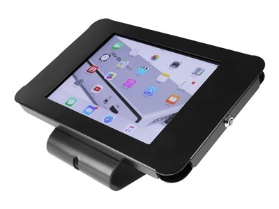 StarTech.com Support de tablette à fixation sur bureau ou au mur avec verrouillage pour iPad - Boîtier pour tablette en acier (SECTBLTPOS) - Pied (support de fixation, coussinets, plaque avant, plaque arrière) - pour tablette - verrouillable - acier - noir - Taille d'écran : 9.7" - Interface de montage : 100 x 100 mm - montable sur mur, ordinateur de bureau - pour P/N: DK30CHPH