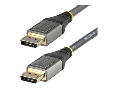 StarTech.com Câble DisplayPort 1.4 Certifié VESA 4m - 8K 60Hz HDR10 - Vidéo Ultra HD 4K 120Hz  - Cordon Moniteur/Écran DP 1.4 - Câble DisplayPort vers DisplayPort - M/M (DP14VMM4M) - Câble DisplayPort - DisplayPort (M) pour DisplayPort (M) - DisplayPort 1.4 - 4 m - moulé, passif, support 8K60Hz (7680 x 4320), support 4K120Hz (3840 x 2160) - gris, noir