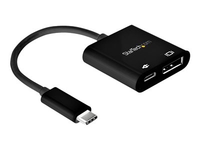StarTech Adaptateur USB-C vers DisplayPort - Power Delivery - 8K 30Hz - Adaptateur USB / DisplayPort - USB-C (M) pour DisplayPort, USB-C (F) - Thunderbolt 3 / DisplayPort 1.4 - support 8K, actif - noir