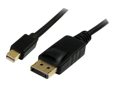 StarTech Câble adaptateur Mini DisplayPort vers DisplayPort 1.2 de 2m - Cordon Mini DP à DP avec support HBR2 M/M - DisplayPort 4k - Câble DisplayPort - Mini DisplayPort (M) pour DisplayPort (M) - 2 m - verrouillé - noir