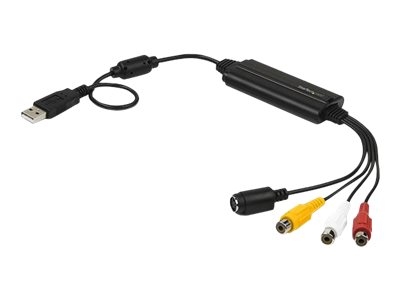 StarTech.com Adaptateur S-Vidéo vers USB 2.0 - Cable RCA à USB - Windows - Adaptateur de capture vidéo - USB 2.0 - NTSC, SECAM, PAL - noir