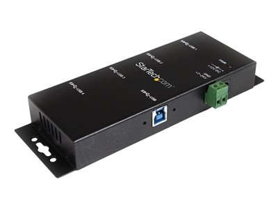 StarTech.com Hub USB 3.0 industriel a 4 ports - Montable - Concentrateur (hub) - 4 x SuperSpeed USB 3.0 - de bureau - Tension CC - pour P/N: ITB20D3250, MSDREADU2OTG, SVA12M5NA, USB312SAT3CB, USB315CB2M, USBLTM1MBK, USBLTM1MWH