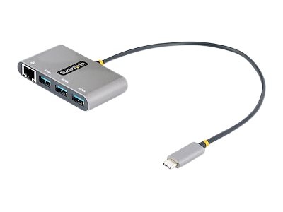 StarTech.com Hub USB-C à 3 ports avec Ethernet - 3x USB-A - USB 3.0 5Gbps - Concentrateur (hub) - 3 x SuperSpeed USB 3.0 + 1 x 10/100/1000 - de bureau