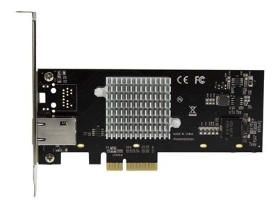 Startech Carte réseau PCI Express à 1 port 10 Gigabit Ethernet avec chipset Intel X550 - Adaptateur NIC PCIe 10GBase-T / NBASE-T - Adaptateur réseau - PCIe 2.0 profil bas - 10Gb Ethernet x 1 - noir - pour P/N: BNDTB10GI, BNDTB210GSFP, BNDTB310GNDP, BNDTB410GSFP, BNDTB4M2E1, BNDTBUSB3142