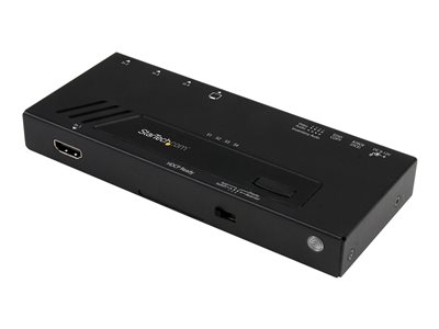 Startech Switch vidéo HDMI automatique à 4 ports - Commutateur HDMI 4x1 avec commutation rapide et détection automatique - 4K - Commutateur vidéo/audio - 4 x HDMI - de bureau