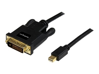 StarTech.com Adaptateur Mini DisplayPort vers DVI - Câble Mini DP / DVI-D Vidéo 1080p jusqu'à 1920x1200 - Noir - 91cm - Câble DisplayPort - Mini DisplayPort (M) pour DVI-D (M) - 91.44 cm - vis moletées - noir