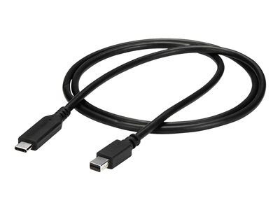 StarTech Câble adaptateur USB-C vers Mini DisplayPort 4K 60 Hz de 1 m - Câble adaptateur - USB-C (M) pour Mini DisplayPort (M) - USB 3.1 / Thunderbolt 3 / DisplayPort 1.2 - 1 m - support pour 4K60Hz (3840 x 2160) - noir