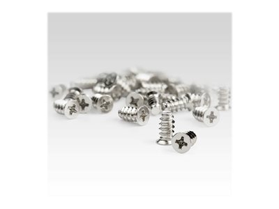 StarTech.com 50-Pack M5 Screws, 10mm Long Computer/PC Case Fan Screws, Self-Tapping Computer Case Fan Mounting Screws, Phillips/Flat Head, Fits M5 Fan Holes, Steel Zinc Plated - Computer Case Fan Screws (M5FANSCREW10) - Kit de visserie - argent