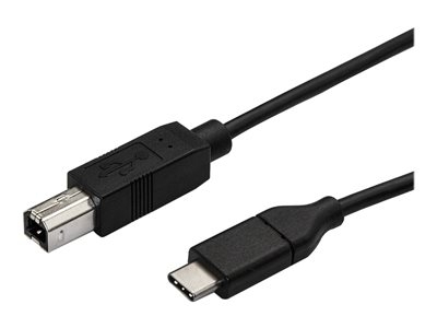 StarTech.com Câble USB C - 3 m - USB-C vers USB-B - Câble imprimante - USB 2.0 - Cordon USB Type-C - Câble imprimante USB C - Câble USB - USB-C (M) droit pour USB type B (M) droit - Thunderbolt 3 / USB 2.0 - 3 m - noir - pour P/N: SV231DHU34K6, SV231HU34K6, SV231QDPU34K, SV431HU34K6