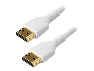 Startech - Premium High speed - câble HDMI avec Ethernet - HDMI mâle pour HDMI mâle - 2 m - blanc - pour P/N: TB3DKM2HDL