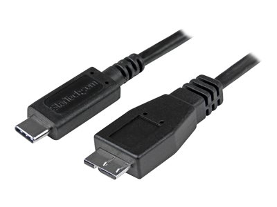 StarTech Câble USB-C vers Micro-B de 50 cm - M/M - USB 3.1 (10 Gb/s) - Câble USB - USB-C (M) pour Micro-USB de type B (M) - USB 3.1 Gen 2 - 50 cm - noir - pour P/N: HB31C2A1CGS, HB31C2A2CB, HB31C3A1CS, HB31C3ASDMB, HB31C4AS, PEXUSB311AC3, PEXUSB321C