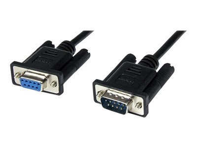 StarTech.com Câble Null Modem croisé série RS232 DB9  2 m - Cordon Null Modem RS232 male femelle - Câble Null Modem M/F - Noir 2m - Câble de modem nul - DB-9 (F) pour DB-9 (M) - 2 m - noir - pour P/N: 1P3FPC-USB-SERIAL, ICUSB2321F, ICUSB2324I, ICUSB232V2, PEX2S953, PEX2S953LP