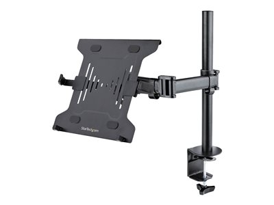 StarTech.com Support de Bureau pour Ordinateur Portable - Bras PC/Écran - Kit de montage (bac, bras articulé, fixation par pince pour bureau, poteau) - pour écran / ordinateur portable - plastique, acier - noir - Taille d'écran : 13"-34" - support d'ordinateur portable