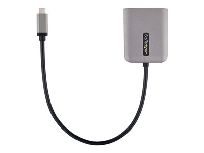 StarTech.com Hub USB-C MST à 2 Ports - Dual-DP 4K60Hz avec DP 1.4 et DSC - Répartiteur vidéo/audio - 2 x DisplayPort - de bureau