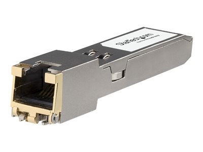 StarTech.com Module de transceiver SFP+ compatible HP JL563A - 100/1000/10000Base-TX - Garantie a vie - 10 Gbps - 30 m (JL563A-ST) - Module transmetteur SFP+ (équivalent à : HP JL563A) - 10GbE - 10Base-T, 100Base-TX, 1000Base-T, 10GBase-T - RJ-45 - jusqu'à 30 m - pour HPE Aruba 8320, 8325-48Y8C, MACsec Advanced Module; CX 10000 Empty Chassis