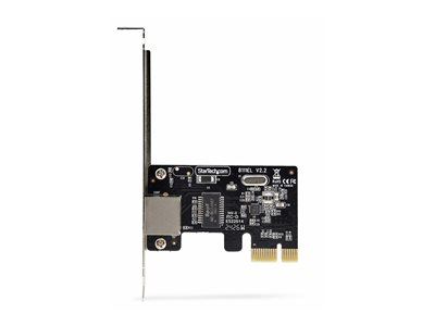 Startech 1-Port Gigabit PCIe Network Adapter Card, TAA Compliant - Adaptateur réseau - PCI Express x1 profil bas - Gigabit Ethernet x 1 - noir - Conformité TAA