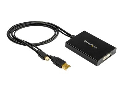StarTech.com Adaptateur Mini DisplayPort vers DVI Dual-Link alimenté par USB - Compatible Windows et Mac - Noir  (MDP2DVID2) - Convertisseur vidéo - Mini DisplayPort - DVI - noir