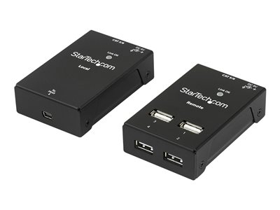 StarTech.com Prolongateur USB 2.0 4 Ports - USB sur Cat5/Cat6 Jusqu'à 40m - Câble de rallonge USB - USB 2.0 - plus de CAT 5/6 - 4 ports - jusqu'à 50 m - pour P/N: SVA5N3NEUA