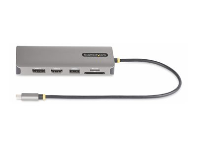 StarTech.com Adaptateur Multiport USB-C Triple Moniteur, HDMI, DP, 4x USB - Station d'accueil - USB-C 3.2 Gen 1 / Thunderbolt 3 / Thunderbolt 4 - HDMI, 2 x DP - 1GbE