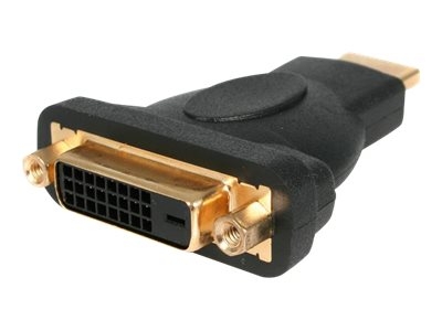 StarTech.com HDMI mâle vers DVI femelle - Adaptateur HDMI vers DVI-D - Bidirectionnel - DVI vers HDMI (HDMIDVIMF) - Adaptateur vidéo - liaison double - HDMI mâle pour DVI-D femelle - noir - pour P/N: DK31C3HDPD, DK31C3HDPDUE, SV221HUC4K, SV231DHU34K6, SV231HU34K6, SV431HU34K6