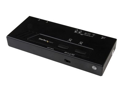 Startech Matrice HDMI 2x2 - Switch et répartiteur HDMI avec commutation rapide et détection automatique - Ultra HD 4K - Commutateur vidéo/audio - 2 x HDMI - de bureau