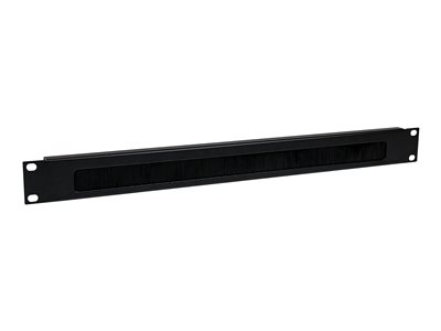 StarTech.com Panneau Gestion de Câbles Horizontal pour Racks de Serveurs 1U - Passe Câbles en Acier avec Brosse - Panneau d'agencement de câbles de rack - noir - 1U - 19" - pour P/N: RACK-18U-20-WALL-OA, RACK-21U-20-WALL-OA, RACK-24U-20-WALL-OA, RK12OD2, RK3236BKF
