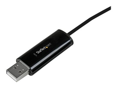 StarTech.com Câble KM USB 2.0 avec transfert de données - Commutateur USB clavier souris pour PC et Mac - Switch KM à 2 ports - Adaptateur de connexion directe - USB 2.0 - USB 2.0 - noir