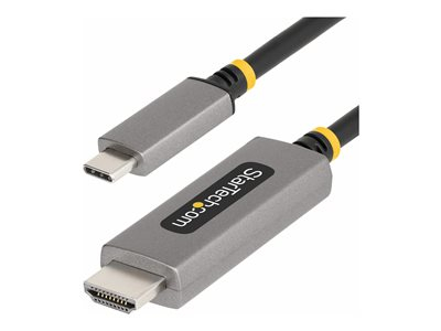 StarTech.com Câble Adaptateur USB-C vers HDMI de 3m, 8K60Hz/4K144Hz/HDR10 - Câble adaptateur - USB-C mâle pour HDMI mâle - 3 m - gris sidéral - actif, support pour 8K60Hz, support pour 4K144Hz
