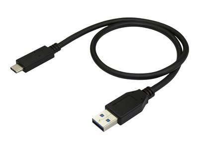 StarTech Câble USB-A vers USB-C de 50 cm - Cordon USB 3.1 (10 Gb/s) Type C vers USB A - Mâle / Mâle - Câble USB - USB type A (M) pour USB-C (M) - USB 3.1 Gen 2 - 50 cm - pour P/N: 4SD4FCRU31C, HBS304A24A, M2E1BMU31C, M2E1BRU31C, PEXUSB311AC3, SDOCK4U313